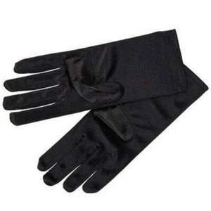Evening Gloves - Wrist Length - Black - Picture 1 of 1
