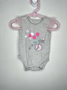 Children’s Place One Piece Bodysuit Baby Girls Size 0-3 Months Flutter Sleeve - Picture 1 of 3