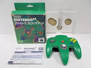 N64 -- Nintendo 64 Controller Green -- Box. Nintendo 64, JAPAN Game. 16162 - Picture 1 of 12