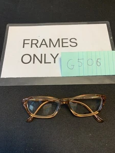 KENSIE “ETHEREAL” Amber Brown Crystal Eyeglasses Frame 52-15 G506 - Picture 1 of 6