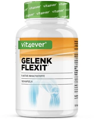 Gelenk Flexit 180 Kapseln Glucosamine + Curcumin + MSM + Chondroitin + Weihrauch - Bild 1 von 4