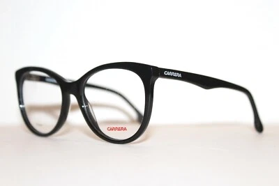 NUEVOS ANTEOJOS DE GATO CARRERA CARRERA CARRERA CARRERAS 64 0807 NEGROS RX 50-18-135 MM AUTÉNTICOS Foto 1 de 4