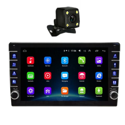 Reproductor multimedia estéreo para automóvil con pantalla táctil de 1 din GPS WIFI FM con cámara gratuita Foto 1 de 4