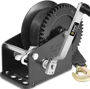 Cabrestante de remolque para barco 2000 lb cabrestante de mano portátil de alta resistencia trinquete bidireccional marino - Imagen 1 de 7