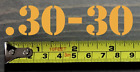 0,30-30 autocollant autocollant 3,5 pouces boîte de munitions étiquette 30 - 30 étui à munitions jaune