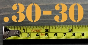 .30-30 Sticker Decal 3.5" Ammo Can Box Label 30 - 30 Ammunition Case Yellow - Picture 1 of 1