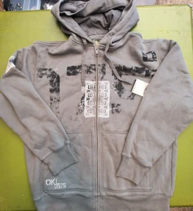 NWT Oakley 2008 Heavyweight Hoodie XL Division 075 Devils Brigade Grey Sample - Picture 1 of 13