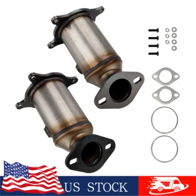 Pair Catalytic Converter For 2008-2010 Ford Taurus 3.5L / Lincoln MKX MKS MKZ - Image 1 of 4