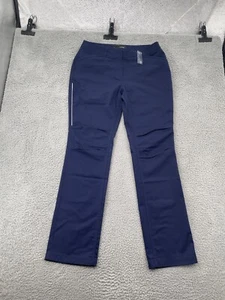NEU Oobe Hose Damen Größe 10/34 dunkelblau ausgestelltes Bein Stretch Polyester - Bild 1 von 9