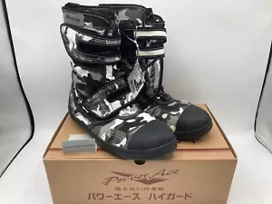 Rikio Tabi Safety Boots Power Ace High Guard Hg220 Sneakers Camo Gray Steel Toe - Picture 1 of 10