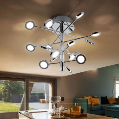 Plafoniera Lampada Spot Letto Argento 3 Livelli Regolatore LED Regolabile - Immagine 1 di 4