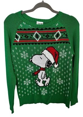 Suéter de Navidad Peanuts Niños Verde Snoopy Charlie Marrón Niños Talla Pequeña (3-5) Foto 1 de 4