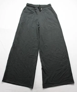 Zara Women's Solid Drawstring Heavy Cotton Pants EJ3 Charcoal Gray Medium NWT - Picture 1 of 4