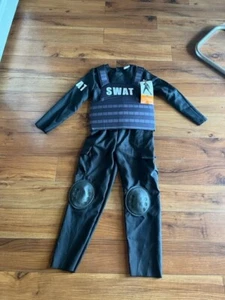 swat Offizier Kostüm Kinder Gr. S 6-7 NUR BODY UND WESTE - Bild 1 von 4
