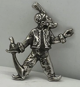 Vintage Sterling Silber Araber Mann mit Schwert Brosche Anstecknadel - Bild 1 von 3