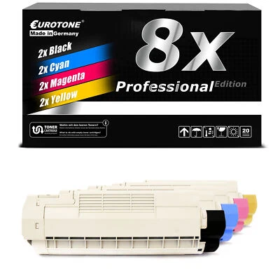 8x Eurotone PRO Toner für OKI C-5750-N C-5650-DN C-5750-DN C-5650-N - Bild 1 von 4