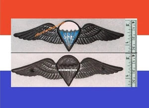 SADF EARLY BASIC PARACHUTE WINGS ARMY BLACK PROTOTYPE SOUTH AFRICA AIRBORNE - Picture 1 of 1
