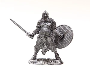 Vikingos de estaño 54 mm. Beer Belly Berserk siglo IX-X escala 1:32 hecho a mano - Imagen 1 de 5