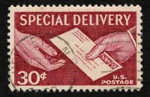 USA 1957 #E21 Special Delivery 30c Lake Hand to Hand VF used - Bild 1 von 2
