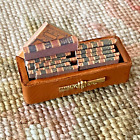 Dollhouse Miniature Box Leather with Encyclopedia Books 2053