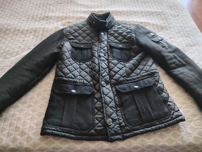ARMANI JEANS QUILTED NYLON & FLANNEL PUFFER JACKET MENS SIZE M(EU50) - Image 1 of 4