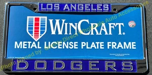 ⭐️⭐️⭐️⭐️⭐️ DODGERS BASEBALL MLB Los Angeles Metal License Plate Frame - Picture 1 of 2