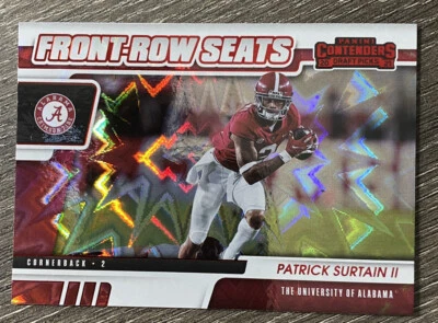2021 Panini Contenders Draft Patrick Surtain Red Explosion Front Row Seats SP - Image 1 of 2