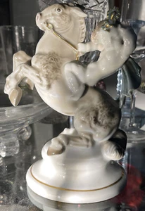 Hutschenreuther Rare Figure The Prince Charming Riding Horse “MINT” K. TUTTER - Picture 1 of 11