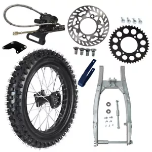 16" Rear 90/100-16 Wheel Tire Rim Swingarm 1.85x16 pit Bike 150cc TTR125 KX100 - Picture 1 of 8