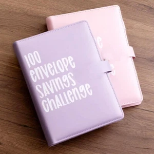 Binder Saving Cash Book $5,050 Money Easy Budget Planner 100 Envelope Challenge - Picture 1 of 21