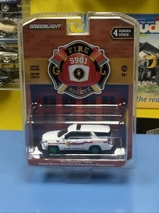 Greenlight  FIRE & RESCUE 2021 Chevy Tahoe  New York Volunteer GREEN MACHINE NEW - Picture 1 of 7