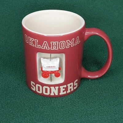 OU Sooners spinner logo Coffee Mug University of Oklahoma Coffee Cup - Image 1 of 4
