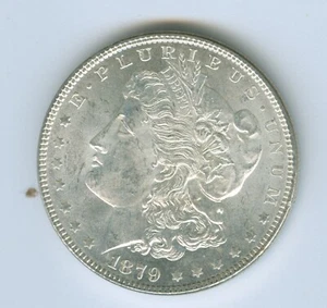 Dólar de plata Morgan 1879-P--elección sin circular - Imagen 1 de 2