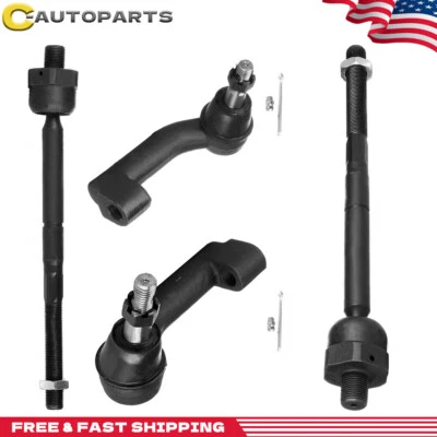 Front Outer Inner Tie Rod Ends For 2009 - 2016 2017 Ford F-150 Lincoln Navigator - Image 1 of 4