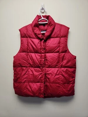 Chaleco acolchado Lands’ End rosa relleno cierre a presión niña’s talla L 12/14 Foto 1 de 4