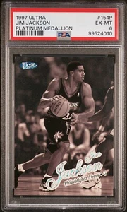 1997 Fleer Ultra #154P PLATINUM MEDALLION /100 Jim Jackson PSA 6 (SN: 069/100) - Picture 1 of 2