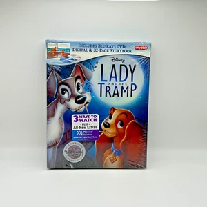 DISNEY LADY & THE TRAMP BLU-RAY DVD DIGITAL TARGET EXCLUSIVE W/32 PAGE STORYBOOK - Picture 1 of 2