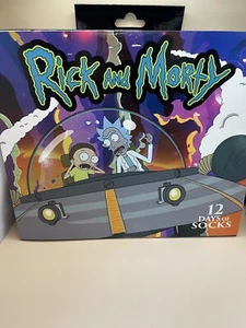 Ricky and Morty 12 Days Of Socks Neuheit Box 12 bezahlte Socken passt 6-12 Schuhen  - Bild 1 von 3