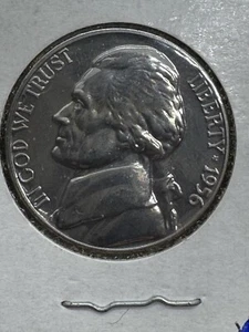 1956-P Jefferson 5c Proof ~See Photos KEY DATE - Picture 1 of 4