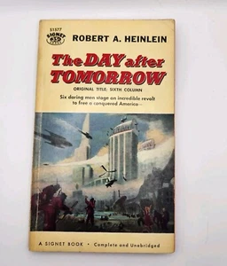 1958 vintage Signet PB "THE DAY AFTER TOMORROW" by Robert A. Heinlein - Foto 1 di 5