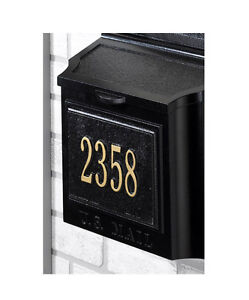 Address Panel for Whitehall Oversized Wall Mailbox - Plaque with 3 Color Choices