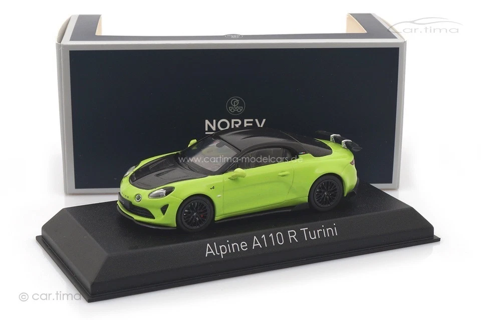 1 43 NOREV Renault A110 R Coupe Turini 2025 Acid Green Black NV517883