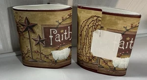 2 Primitive Americana Wallpaper Border Decor 15 Ft. X 6.75 In. - Picture 1 of 3
