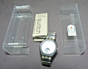 Scheibenuhr SWATCH Sammlerstück Service neu Armband perfekt Anleitung OVP  - Bild 1 von 3
