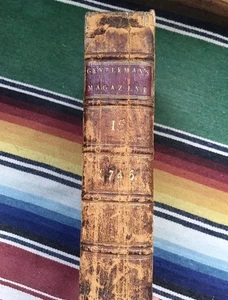 Gentleman's Magazine 1745 Antique Book "As Is" Condition - Imagen 1 de 9