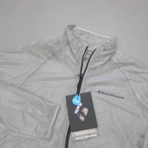 Black Diamond Deploy Wind Shell 1/2 Zip Jacket Alloy Grey DWR Nylon Men's Size S - Picture 1 of 12