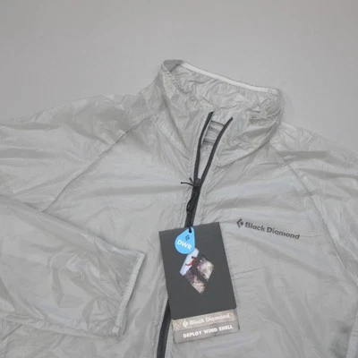 Black Diamond Deploy Wind Shell 1/2 Zip Jacket Alloy Grey DWR Nylon Men's Size S - Image 1 of 4