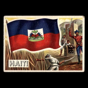 Haiti #16 1956 Flaggen der Welt Baseballkarte MLB sehr guter Zustand - Bild 1 von 3