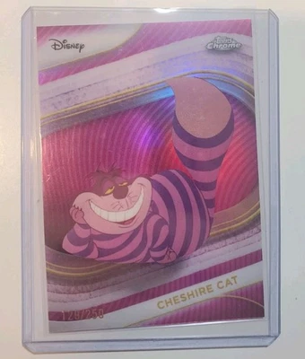 2025 Topps Chrome Disney Cheshire Cat Pink Refractor /250 Color Match - Изображение 1 из 2