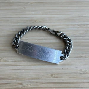 Vintage Golden Key Herren Golden Key ID Kubanisches Gliederarmband - 6,5 " - Bild 1 von 8